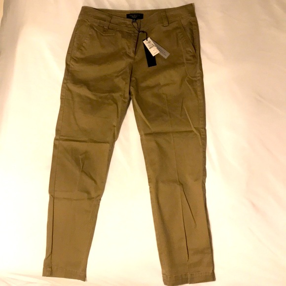 NEW Talbots Khaki Ankle Pants - Picture 4 of 8